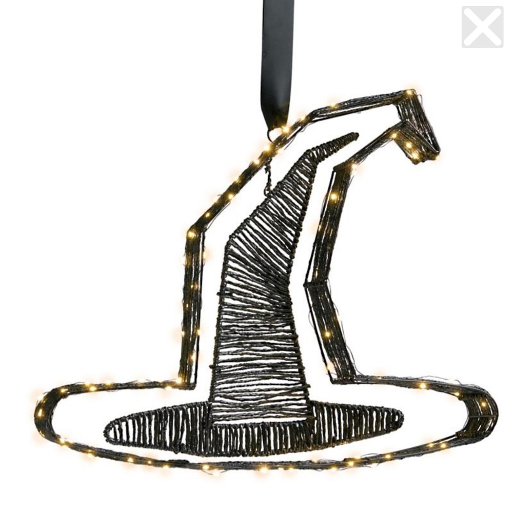 Frontgate Pre-lit Black Witch Hat - NWT - Picture 9 of 15